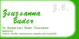 zsuzsanna buder business card